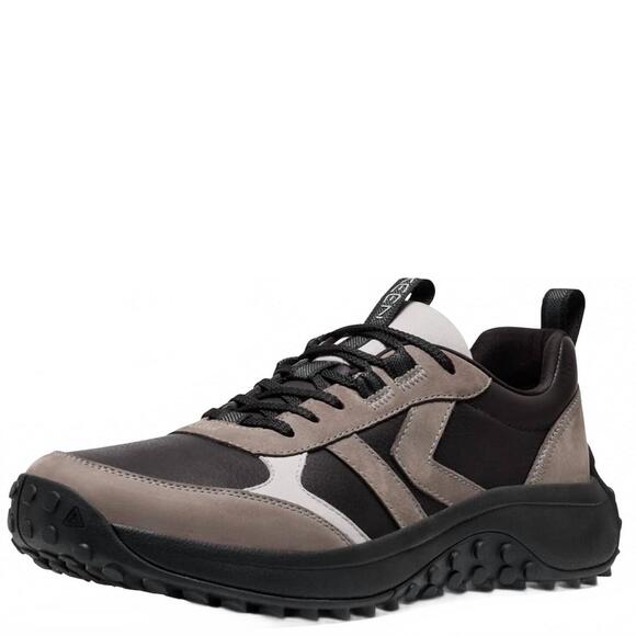 NEW KEEN men\'s lea shoes in blk/steel gray